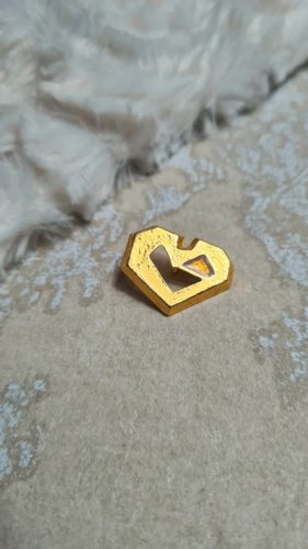 Pendentif Cécile & Jeanne en forme de cœur DPR