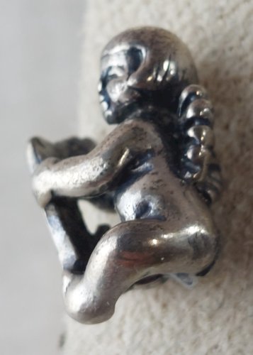 Pendentif chérubin / angelot Trollbeads Fantasy 1, en argent massif ^