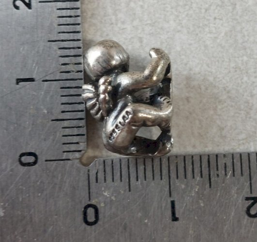 Pendentif chérubin / angelot Trollbeads Fantasy 1, en argent massif ^