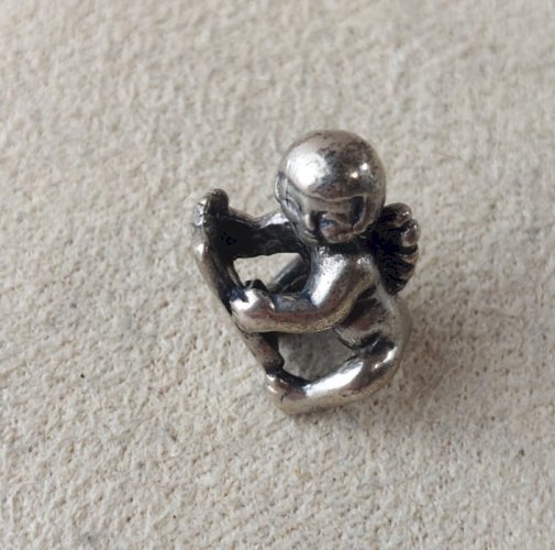 Pendentif chérubin / angelot Trollbeads Fantasy 1, en argent massif ^