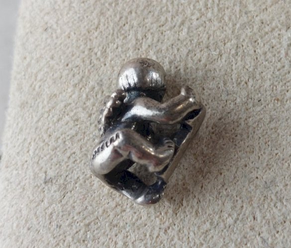 Pendentif chérubin / angelot Trollbeads Fantasy 1, en argent massif ^