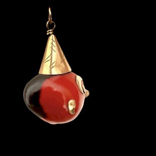 Pendentif clown or 18 carats vintage vers 1930/1950 Unisexe rare collection