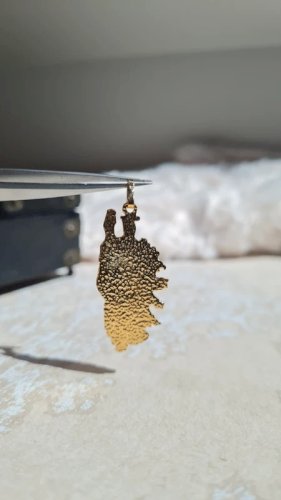 Pendentif Corse plaqué or