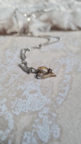 Pendentif cœur et collier en argent
