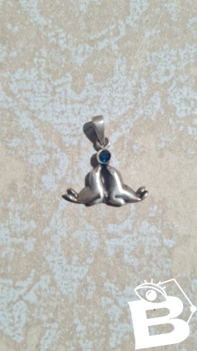 pendentif de otaries en argent - phoques