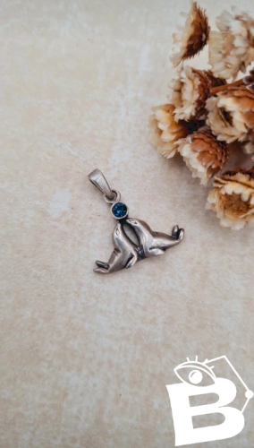 pendentif de otaries en argent - phoques