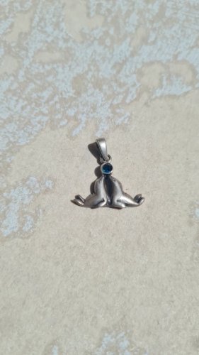 pendentif de otaries en argent - phoques