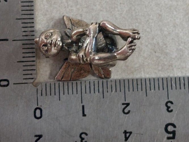 Pendentif elfe Trollbeads Fantasy Elf, en argent massif ^