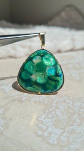 Pendentif émaillé Vintage