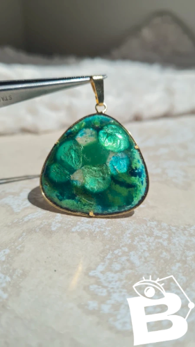 Pendentif émaillé Vintage