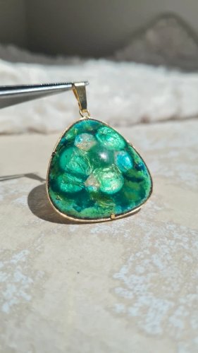 Pendentif émaillé Vintage