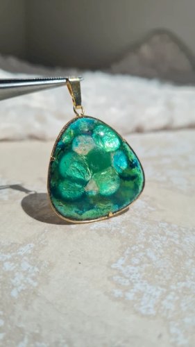 Pendentif émaillé Vintage