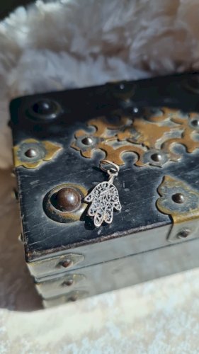 Pendentif en argent 925 main de fatma 