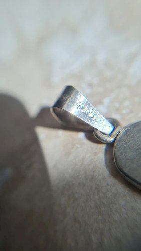 Pendentif en hiéroglyphes en argent 800 - amulette