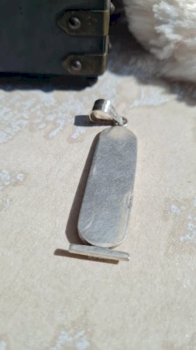 Pendentif en hiéroglyphes en argent 800 - amulette