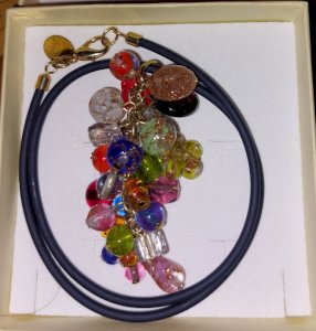 Pendentif en verre de murano Millefiori