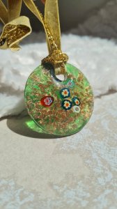 pendentif en verre style Murano