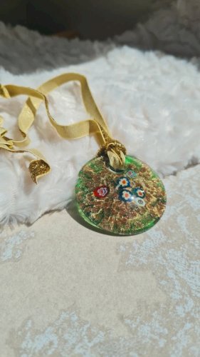 pendentif en verre style Murano