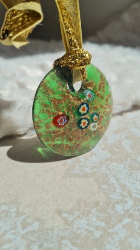 pendentif en verre style Murano