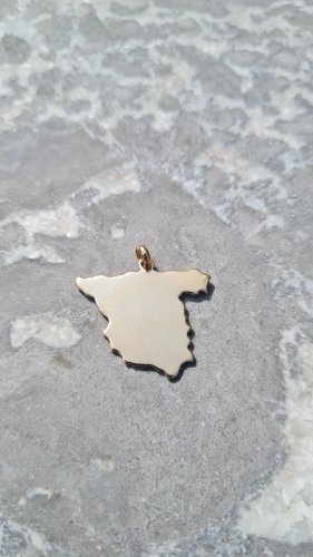 Pendentif Espagne plaqué or