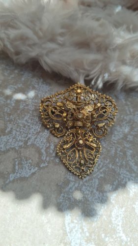 Pendentif et Broche de voyage Géorgien portugais en argent et or ( vermeil )