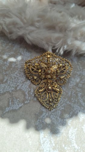 Pendentif et Broche de voyage Géorgien portugais en argent et or ( vermeil )