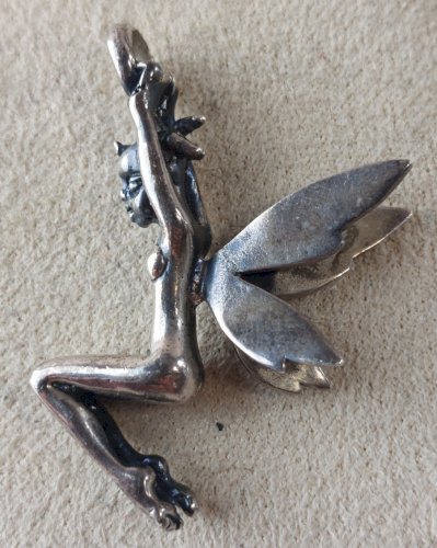 Pendentif fée Trollbeads Fantasy Fairy, en argent massif ^