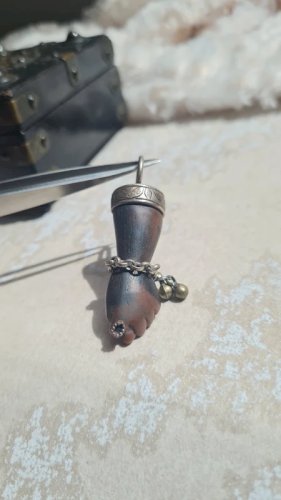 Pendentif Figa  Amulette vintage - porte-bonheur