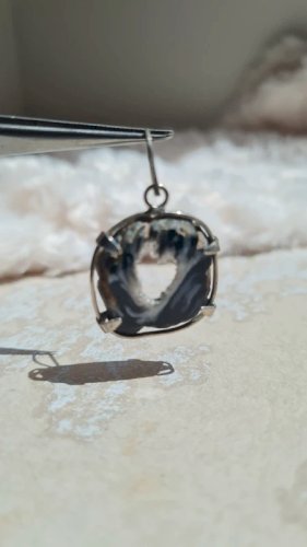 Pendentif géode dagate