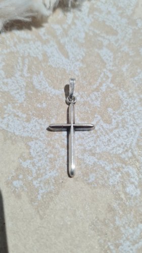 Pendentif grande croix en argent 925
