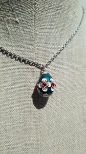 Pendentif Oeuf cloisonné