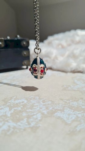 Pendentif Oeuf cloisonné