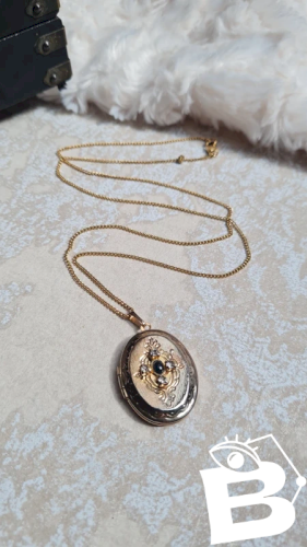 Pendentif porte-photos vintage avec strass