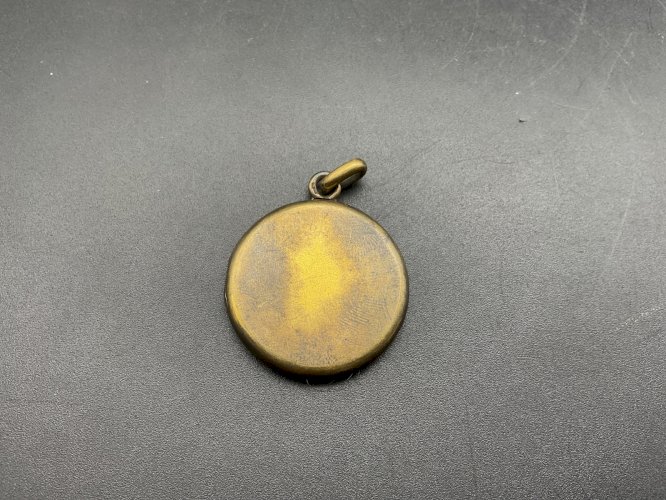 PENDENTIF RELIQUAIRE  MEDAILLON PORTE  PHOTO  CHEVEUX