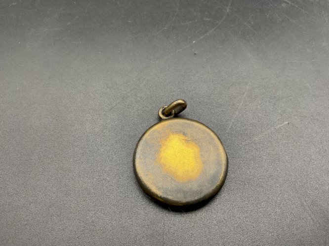 PENDENTIF RELIQUAIRE  MEDAILLON PORTE  PHOTO  CHEVEUX