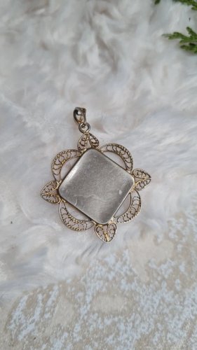 Pendentif vintage Damascène Tolède et filigrane
