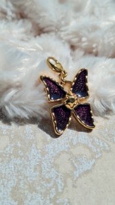 Pendentif Yves-Saint-Laurent Papillon violet