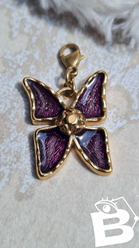 Pendentif Yves-Saint-Laurent Papillon violet