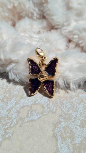 Pendentif Yves-Saint-Laurent Papillon violet