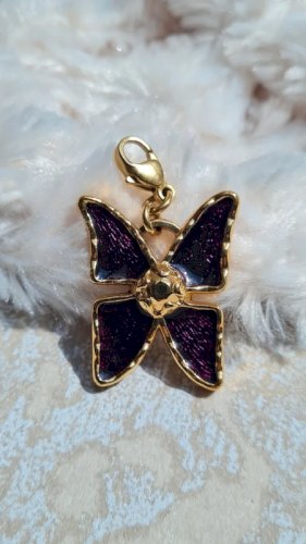 Pendentif Yves-Saint-Laurent Papillon violet