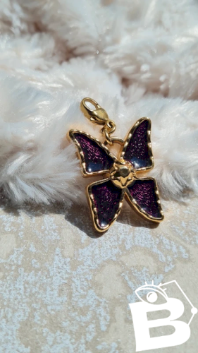 Pendentif Yves-Saint-Laurent Papillon violet