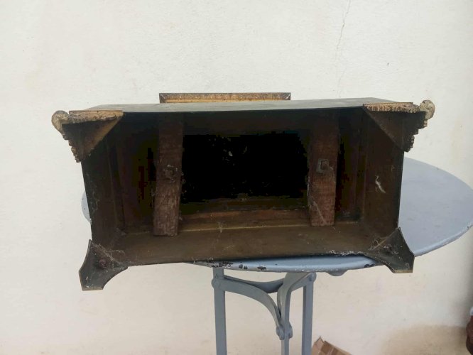  Pendule borne en bronze – Époque Restauration / Charles X