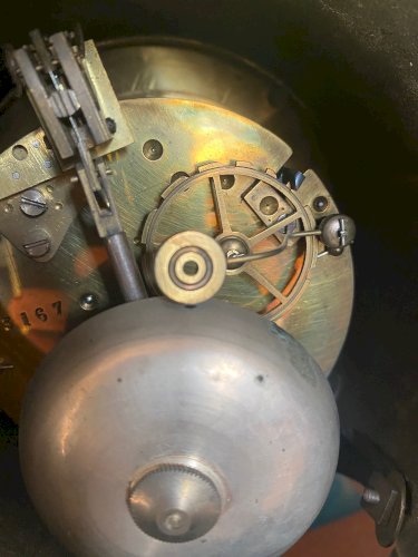 Pendule de notaire en marbre, Napoléon III.