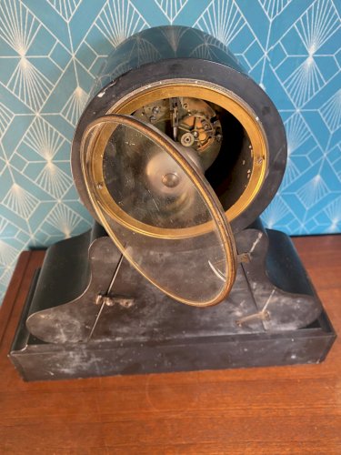Pendule de notaire en marbre, Napoléon III.