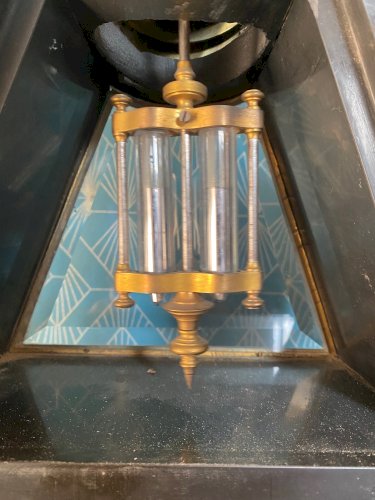 Pendule de notaire en marbre, Napoléon III.