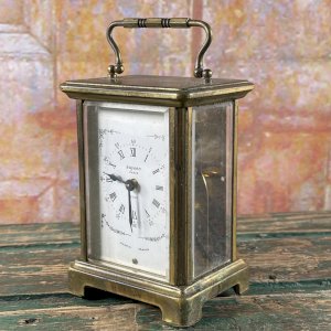 Pendule D’officier BAYARD Paris Mouvement DUVERDREY & BLOQUEL Carriage Clock