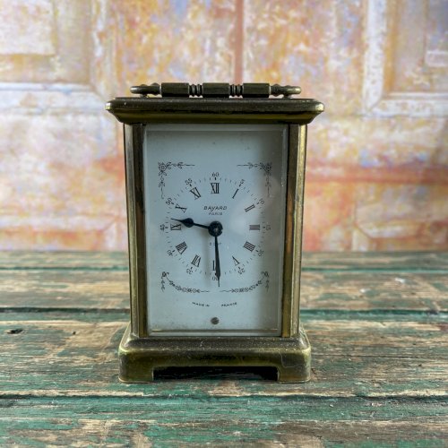 Pendule D’officier BAYARD Paris Mouvement DUVERDREY & BLOQUEL Carriage Clock
