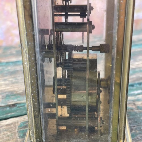 Pendule D’officier BAYARD Paris Mouvement DUVERDREY & BLOQUEL Carriage Clock