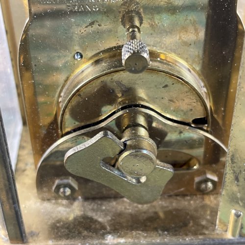 Pendule D’officier BAYARD Paris Mouvement DUVERDREY & BLOQUEL Carriage Clock