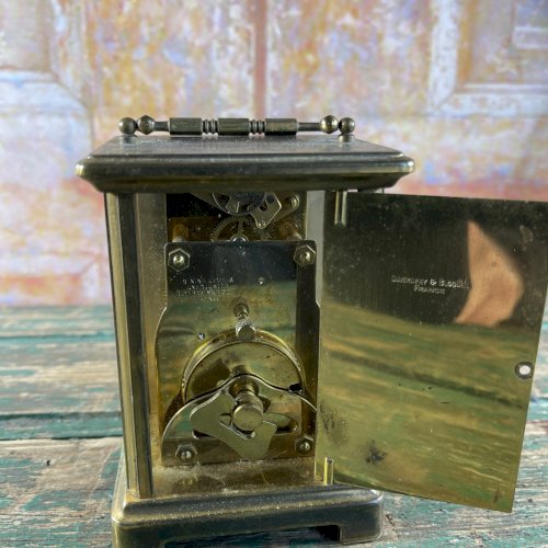 Pendule D’officier BAYARD Paris Mouvement DUVERDREY & BLOQUEL Carriage Clock
